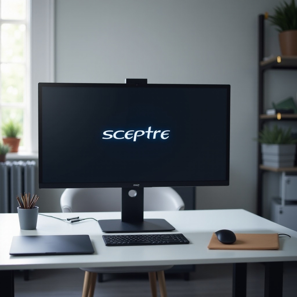 how to set up sceptre sound on monitore