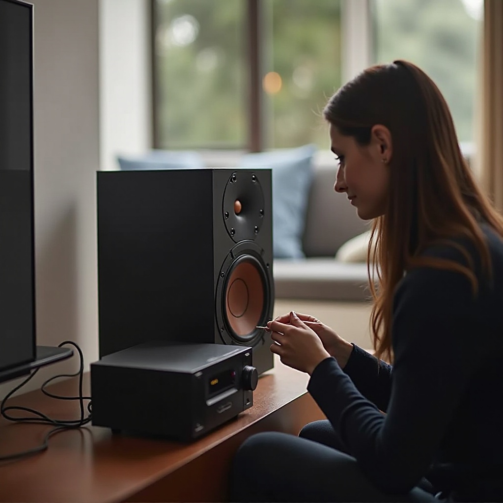 cara menghubungkan speaker klipsch