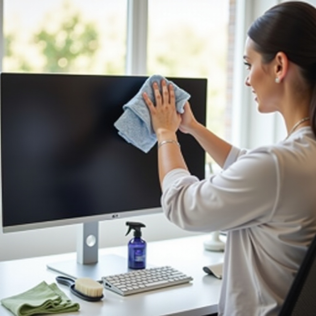 how to clean my 37 inch monitor